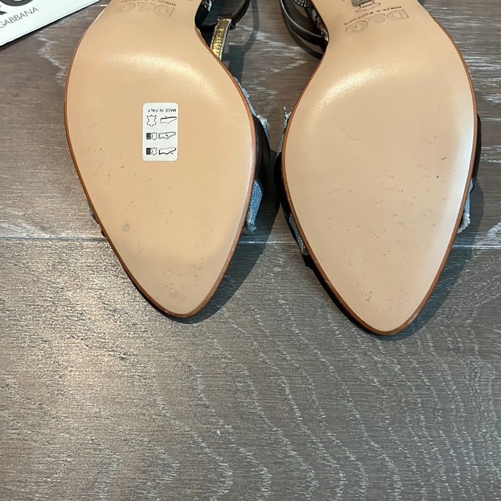 D&G denim patchwork heels - Picture 10 of 16